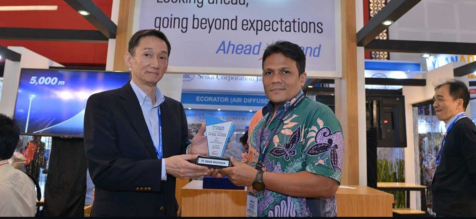 1st Booth Design Winner at IndoWater Exibition