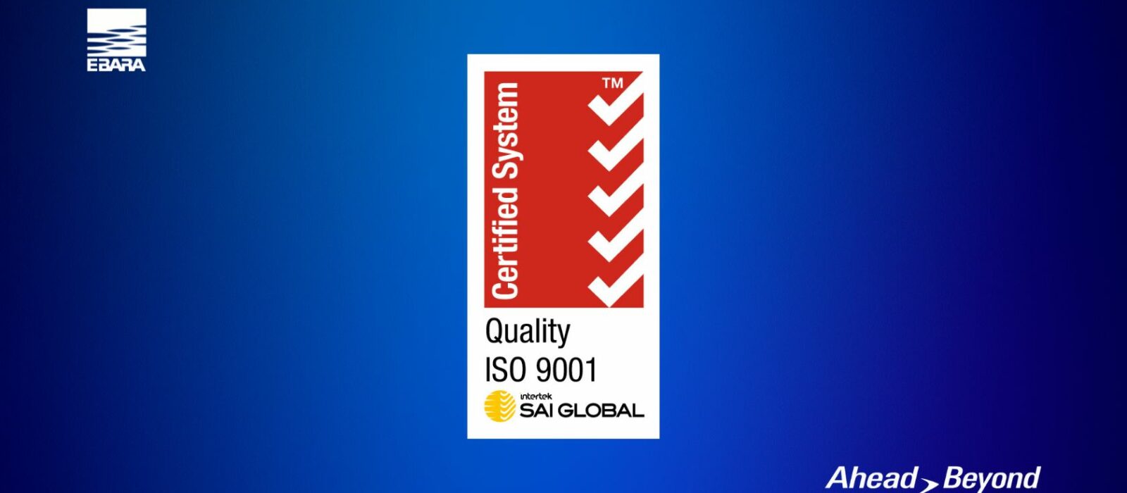 PT EBARA Indonesia Attains ISO 9001:2015 Certification