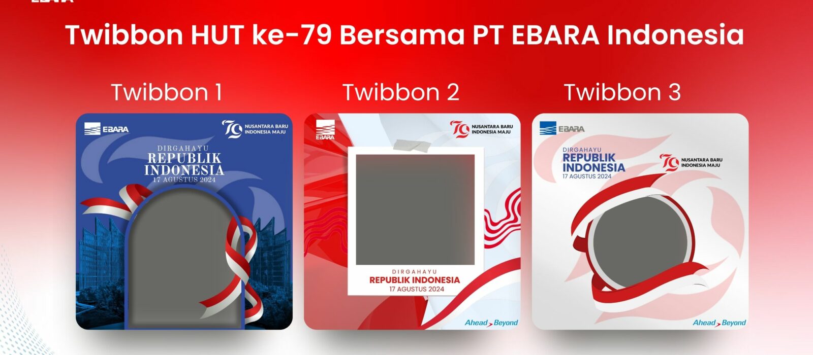 Twibbon HUT ke-79 Bersama PT EBARA Indonesia