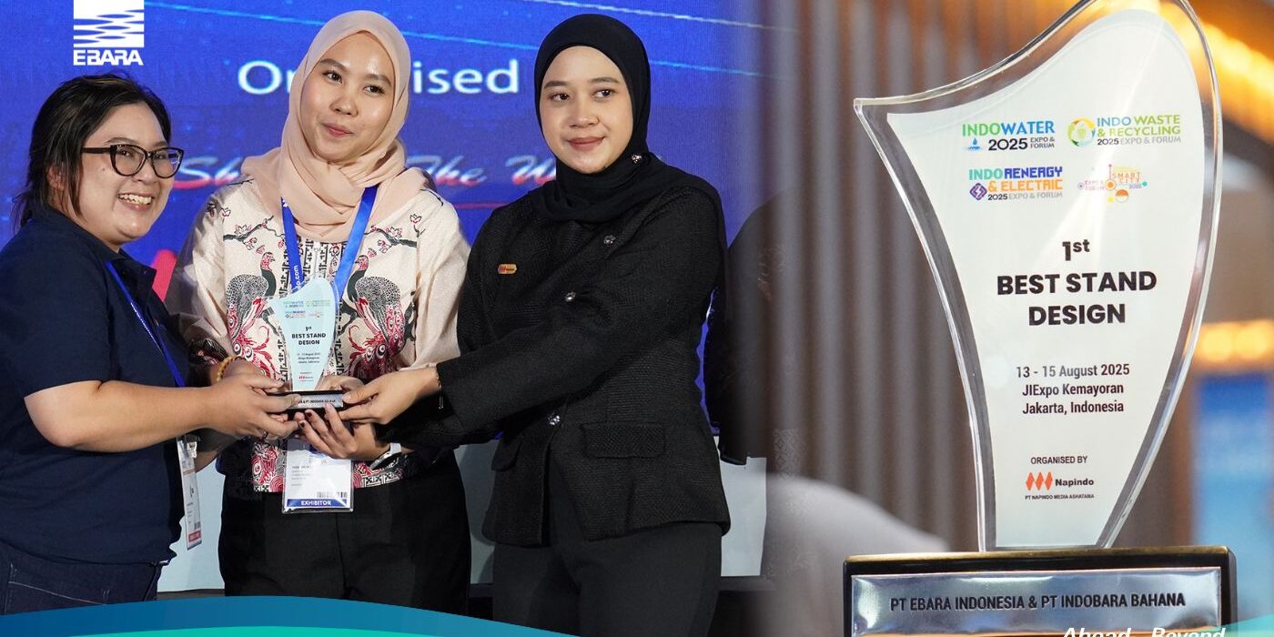 PT EBARA Indonesia Wins 1st Best Stand Winner – Indowater 2025