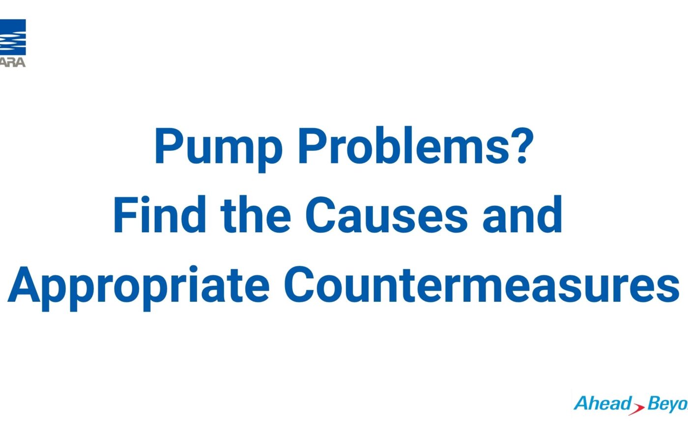 Pump Problems? Find the Causes and Appropriate Countermeasures